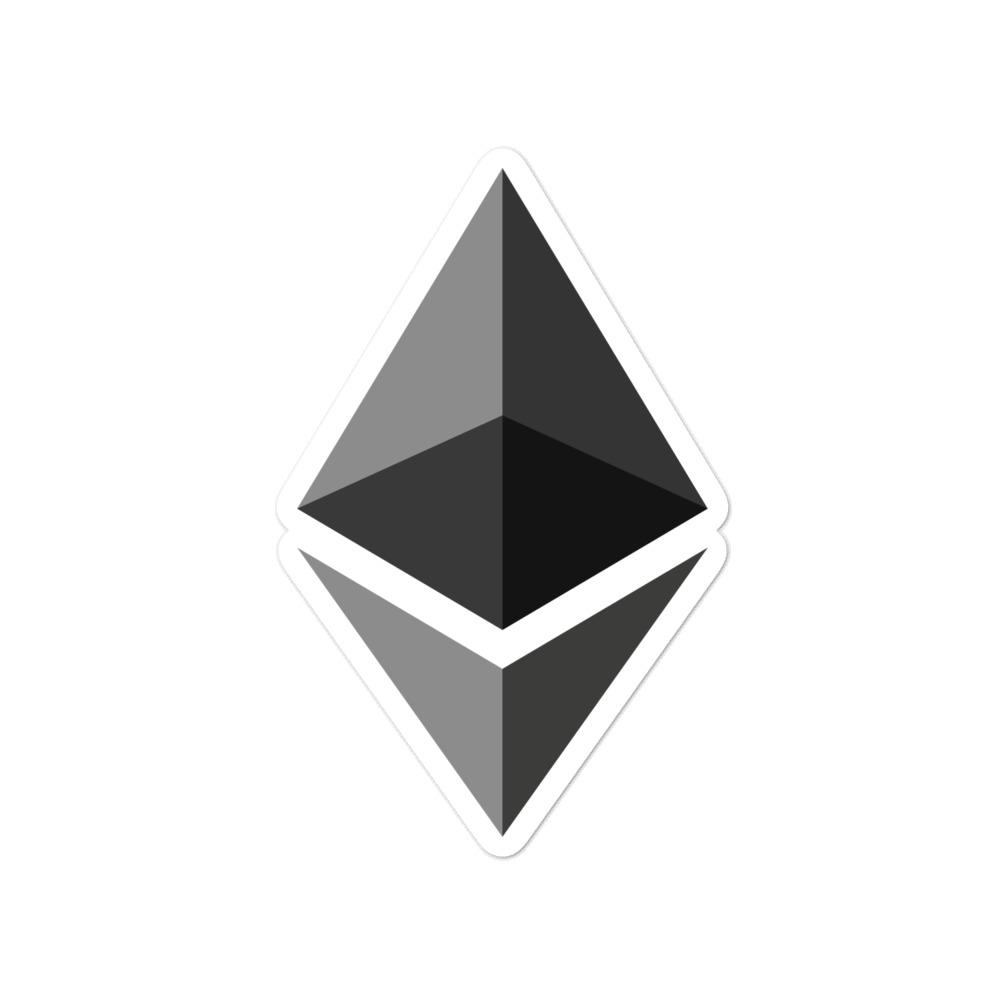 Ethereum Eth Kiss Cut Vinyl Sticker Crypto Clothing